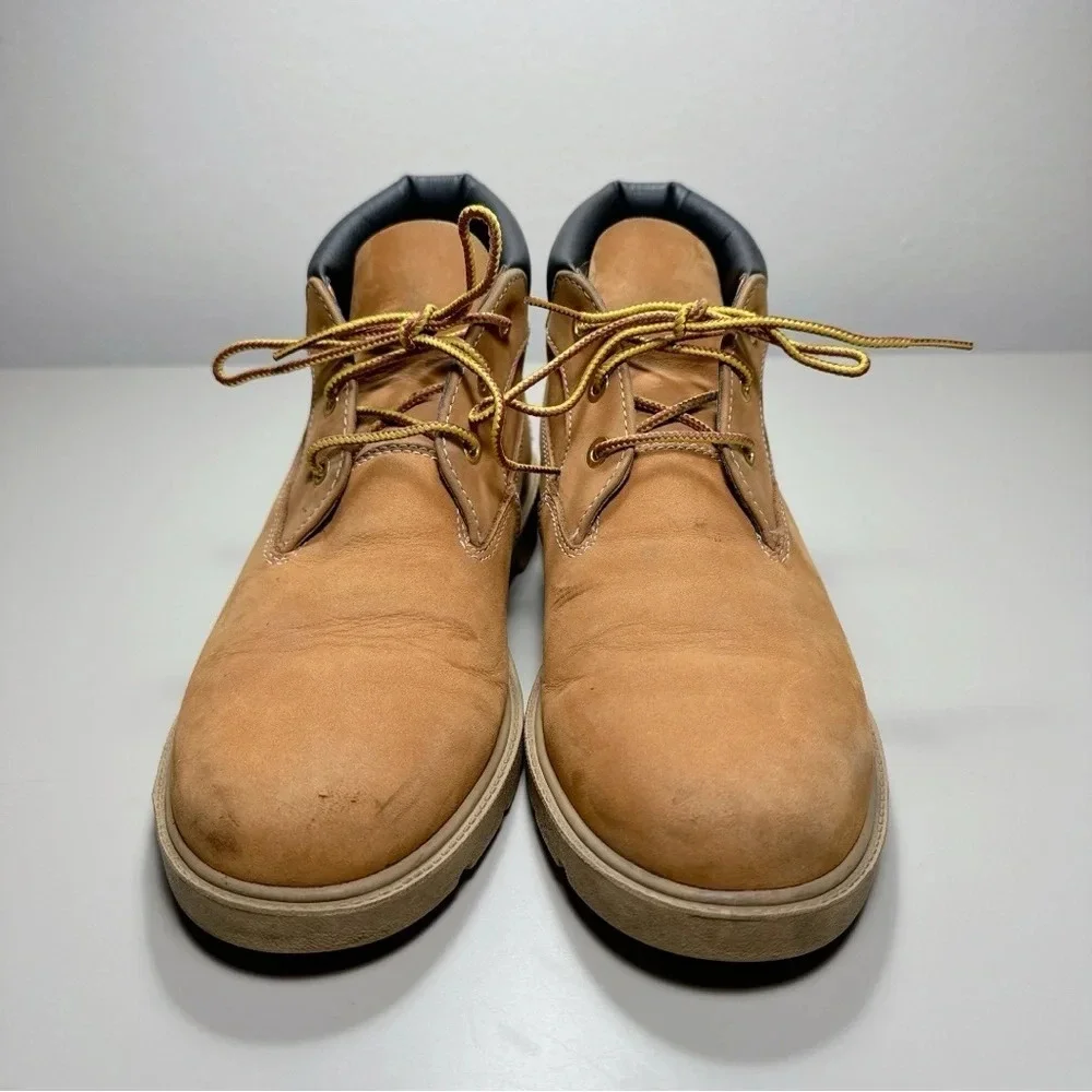 Timberland Size 6 Leather Youth Boys Wheat Nubuck Chukka Boots